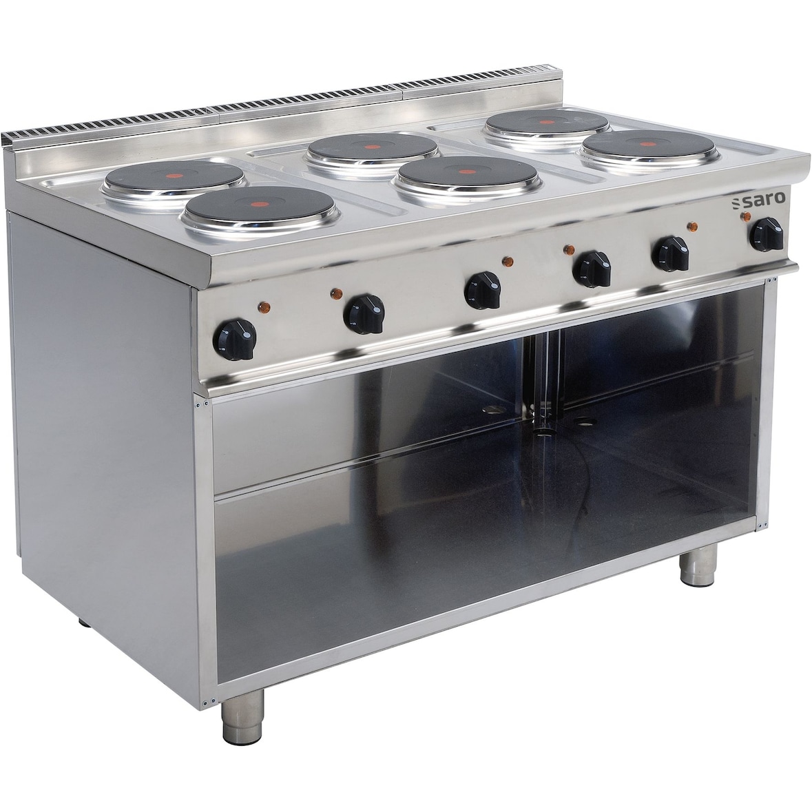 Elektrisch | Fornuis E7/C | 6 Branders | 6x 2.6kW | 1200x700x850(h)mm