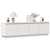 thumbnail of Mueble de TV madera maciza de pino blanco 156x37x45 cm