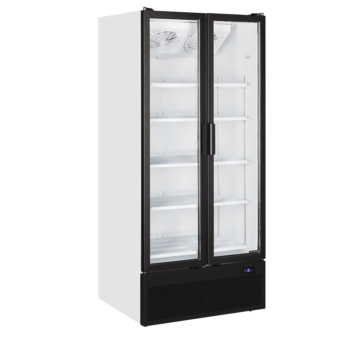 Vitrine refrigerada TEFCOLD, em aço e vidro, refrigeração profissional