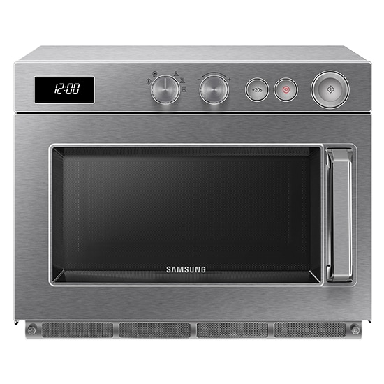 Horno microondas de acero inoxidable, 26 litros, 1850 W