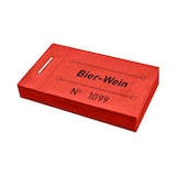 thumbnail of CombiCraft Wertmarken Block 'Bier-Wein' Rot - 5 Blöcke mit 50 Wertmarken pro Block