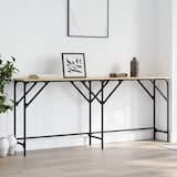 thumbnail of Table console chêne sonoma 180x29x75 cm bois d'ingénierie Modèle Atlas Office Pro Modern