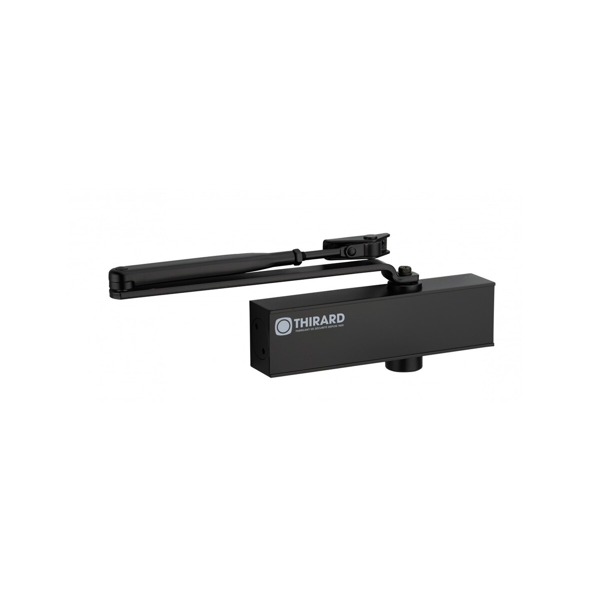 Ferme-porte hydraulique design réversible noir avec bras standard force 2 à 4