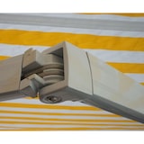 thumbnail of Alu-Markise HWC-E31, Gelenkarmmarkise Sonnenschutz 3x2,5m ~ Acryl Grau