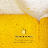 thumbnail of Beerkules Bierzapfanlage 5l Fässer Kompressor 120W Cooling: 4h Schwarz / Silber-Metallic