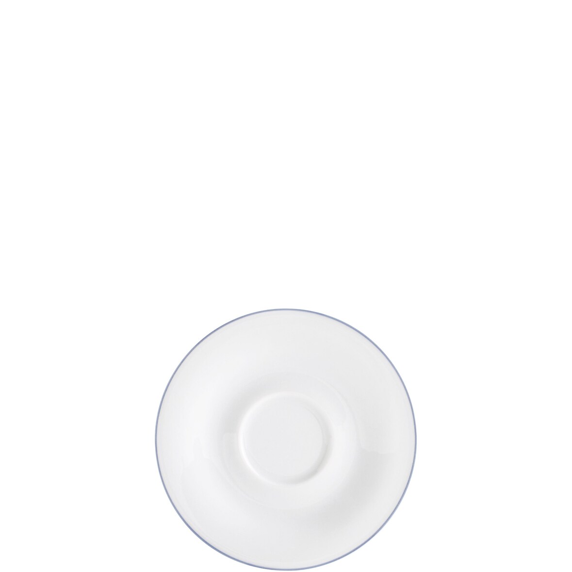 KAHLA 203501A69977C Pronto Line Untertasse 12 cm Line stormy blue | Unterteller mit blau-grauer Linie aus Porzellan