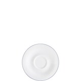 thumbnail of KAHLA 203501A69977C Pronto Line Untertasse 12 cm Line stormy blue | Unterteller mit blau-grauer Linie aus Porzellan