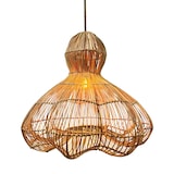 thumbnail of Lumisky Abat jour naturel seul RONDA H53cm Rotin Beige