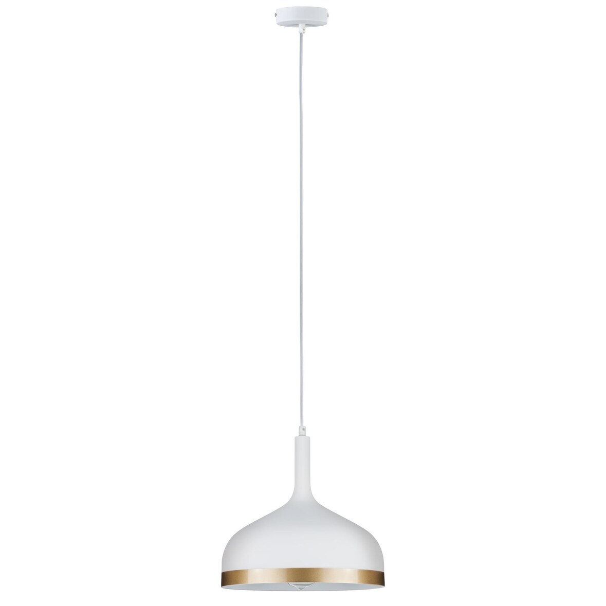 Paulmann Neordic Luminaire en suspension Embla  E27   max. 20W Blanc dépoli#Doré gradable Métal 79628