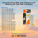 thumbnail of Kompatible Epson 405XL Gelb Tintenpatrone für WorkForce WF-7840 DTWF (1100 Seiten)