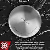 thumbnail of Magefesa Onix - Cazo de 14 cm, Acero Inoxidable 18/10, Antiadherente Tricapa, Todo Tipo de Fuegos, Diseño Moderno, Exterior Pulido Espejo, Inducción