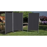 thumbnail of Leco Sichtschutz / Stellwand, 260 x 156 cm, Metall / Polyester, anthrazit, 3-teilig