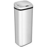 thumbnail of Cubo de basura para cocina 50L con sensor detector de movimiento apertura automático botón táctil Manual y estructura de acero inoxidable 33x25x84 cm