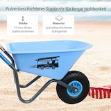 thumbnail of Kinderschubkarre blau Feuerwehr Schiebkarre Metallschubkarre Gartenkarre