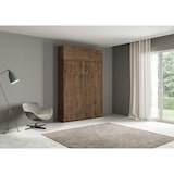 thumbnail of 120 Kentaro Noce bed met opklapbaar bovenkastje