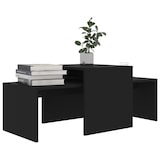 thumbnail of vidaXL Couchtisch-Set Schwarz 100x48x40 cm Holzwerkstoff