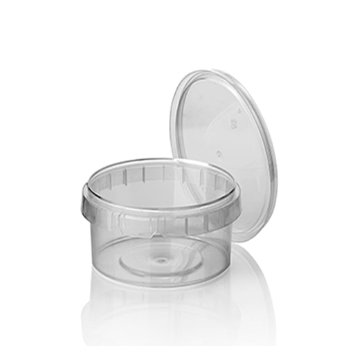 Starpak 40 Feinkostbecher, PP 480 ml Ø 11,8 cm · 7 cm transparent mit Originalitätsverschluss