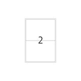 thumbnail of PREMIUM Etiketten 199,6 x 143,5 mm, 200 Etiketten , weiß, matt, permanent haftend, Blattformat: DIN A4