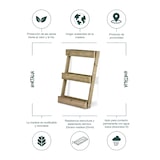 thumbnail of HORTALIA Jardinera vertical Stand Line Floor KD 3B en madera tratada para exterior