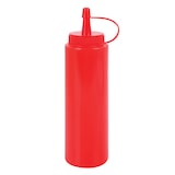 thumbnail of METRO PROFESSIONAL Bouteille à sauce, polyéthylène, Ø 5 x 18 cm, 0.26 L, avec bouchon, rouge, 4 unités