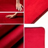 thumbnail of Teppich Schlafzimmer Unifarben Elegant Waschbar Wohnzimmer Esszimmer Pflegeleicht Läufer Rot 80x250 cm OEKO-TEX – LECH von Kadima Design