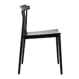thumbnail of Set van 4 zwarte kunststof terrasstoelen