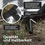 thumbnail of EVOCAMP Outdoor Teppich 250x300 cm, Kunststoffteppich, wetterfest für Terrasse, grau-weiß