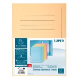 thumbnail of Exacompta 235002E 5x Aktenmappen mit 3 Klappen und Beschriftungsfeld, Packung mit 50 Stück, Karton 250g SUPER, für Format DIN A4 - Sand