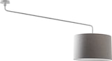 thumbnail of Weiße Deckenleuchte Vivien mit grauem Lampenschirm 48 cm – E27-Deckenleuchte, Klasse I, IP20, lackierte Metallstruktur – Rossini-Gruppe