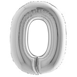 thumbnail of Ballons mylar 36 cm "0" argent (30 unités) MESA BELLA