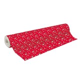 thumbnail of Rouleau de papier cadeau Excellia Noël, 80 g/m², 50m x 0,70m, motif Gui