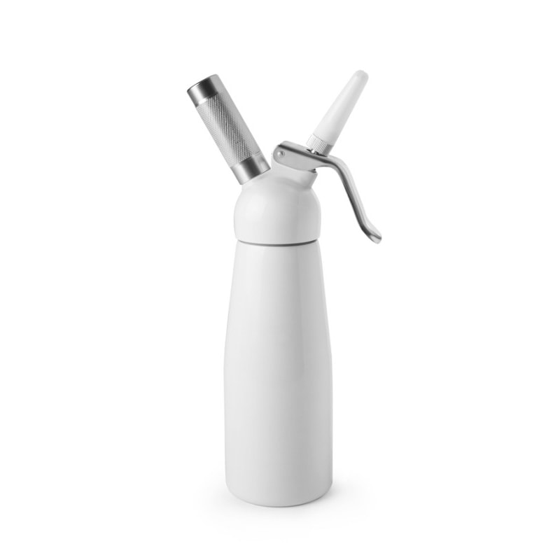 IBILI sifón de nata blanco 0.5 L aluminio y silicona LFGB para uso profesional 750805