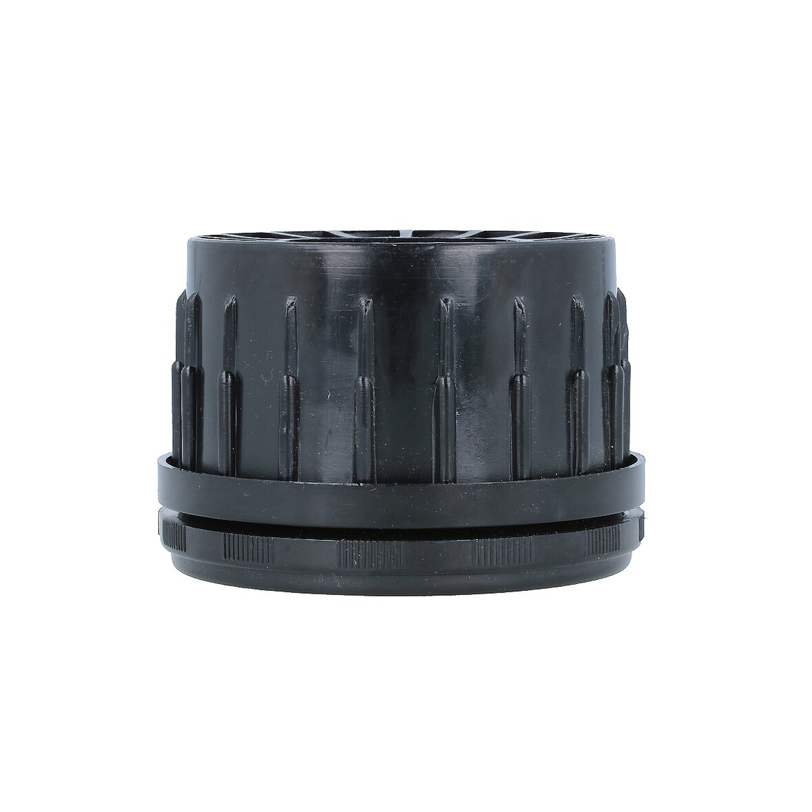 Tischfußeinsatz Ø 80mm Schwarz Kunststoffadapter Einschiebadapter Kunststofffuß