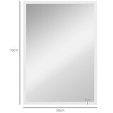thumbnail of Espejo de pared decorativo 50x70 cm espejo rectangular espejo estilo moderno para salón dormitorio entrada blanco