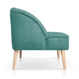 thumbnail of Butaca Bahía SUEÑOSZZZ Butaca Nórdica Tapizada En Tela Turquesa