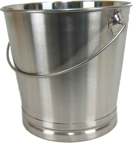 AcMax Edelstahl Eimer Kücheneimer 20 Liter