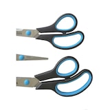 thumbnail of SIGMA Büroscheren-Set, 24.8 cm/20 cm/13.9 cm, Edelstahl/Polypropylen, blau/schwarz, 3-teilig