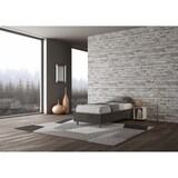 thumbnail of Letto Singolo contenitore imbottito 90x210 microfibra grigio Azelia