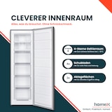 thumbnail of homeX Gefrierschrank No Frost, Tiefkühlschrank groß - 204 Liter, 4-Sterne Gefrieren, Super-Frost-Funktion, FSN2041E-S