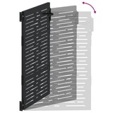 thumbnail of vidaXL Tuinpoort, Tuindeur 105x75 cm Cortenstaal Vierkant Ontwerp