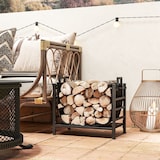 thumbnail of Outsunny Portalegna in Acciaio con Borsa di Trasporto 49x34x44 cm Nero