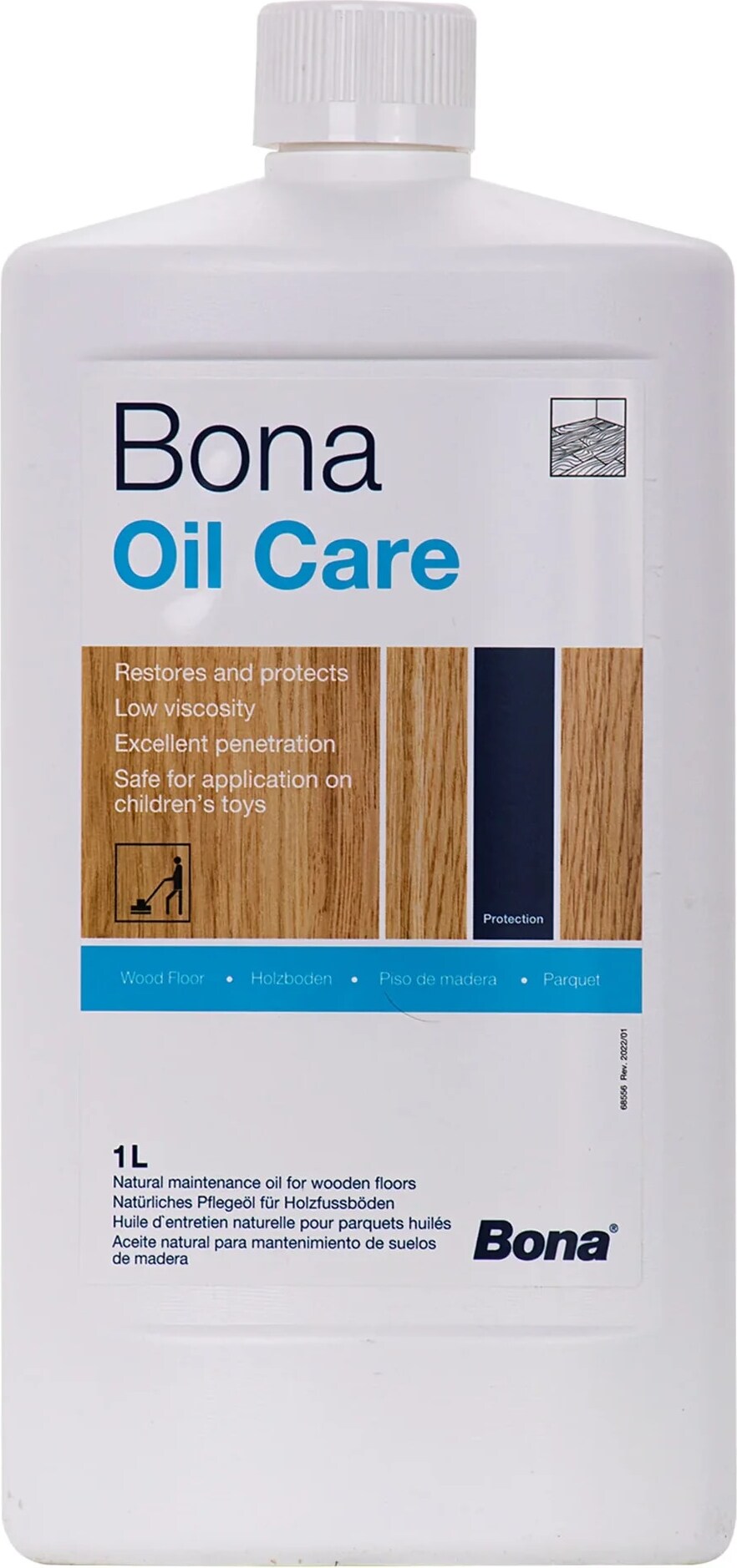 BONA Oil Care W 1 Liter Neutral Pflege für geölte Böden