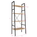 thumbnail of tectake Estante LIVERPOOL 61,5 x 36,5 x 150 cm - Madeira industrial clara, carvalho Sonoma - 404149