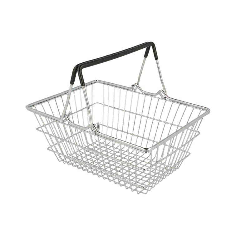 MONOUSO - Mini Cesta de Compra de Acero 18,5x13,5x9cm (1 Ud)