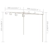 thumbnail of Pergola de jardin Marron antique 4x3x2,5 m Fer Modèle Atlas Flex Élite