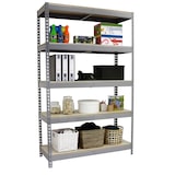 thumbnail of Simon Rack Estanteria Industrial, 2500x1500x600 mm, 400 kg de Punto Flexión, 5 Estantes Madera, Gris/Madera - SimonTaller