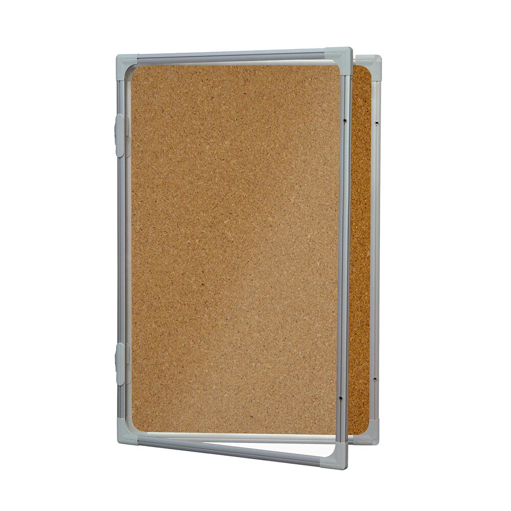 Rocada Vitrine para interior com porta de batente - cortiça - 4 folhas A4 (4xA4)