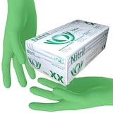 thumbnail of SFM ® GREENLETS : XS Nitrilhandschuhe puderfrei F-tex grün (100)