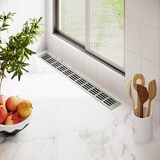 thumbnail of Lüftungsgitter Türlüftung Aluminium Stgeblech b 60mm x L 200mm Silber eloxiert