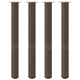thumbnail of Helloshop26 - Juego de 4 patas para mesa de bar con pies regulables 110-112 cm diseño moderno en acero natural 02_0056780